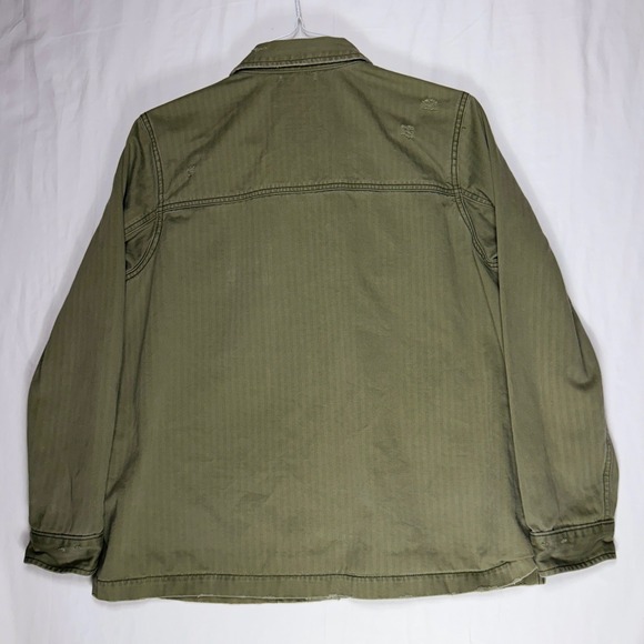 American Eagle Outfitters Men Utility Jacket Olive Green Type AE-177 Size LG - Picture 3 of 10